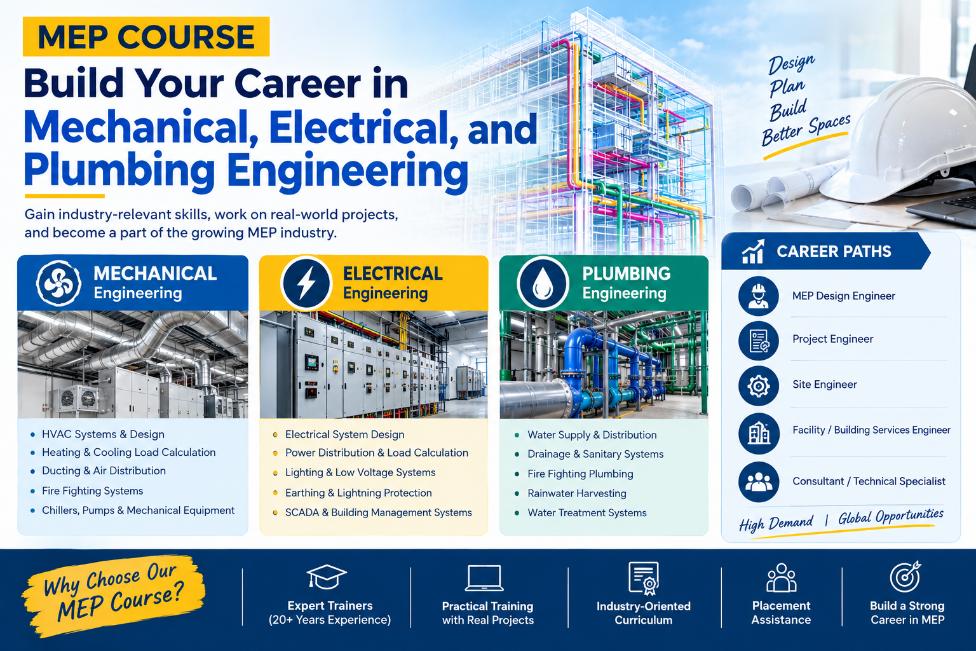 MEP Course: Build Your Career in Mechanical, Electrical, and Plumbing Engineering