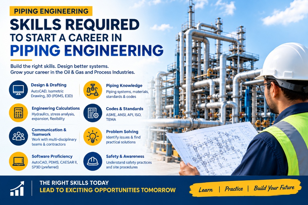 Skills Required to Start a Career in Piping Engineering